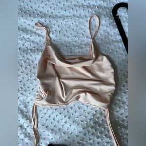 Side scrunch tank top